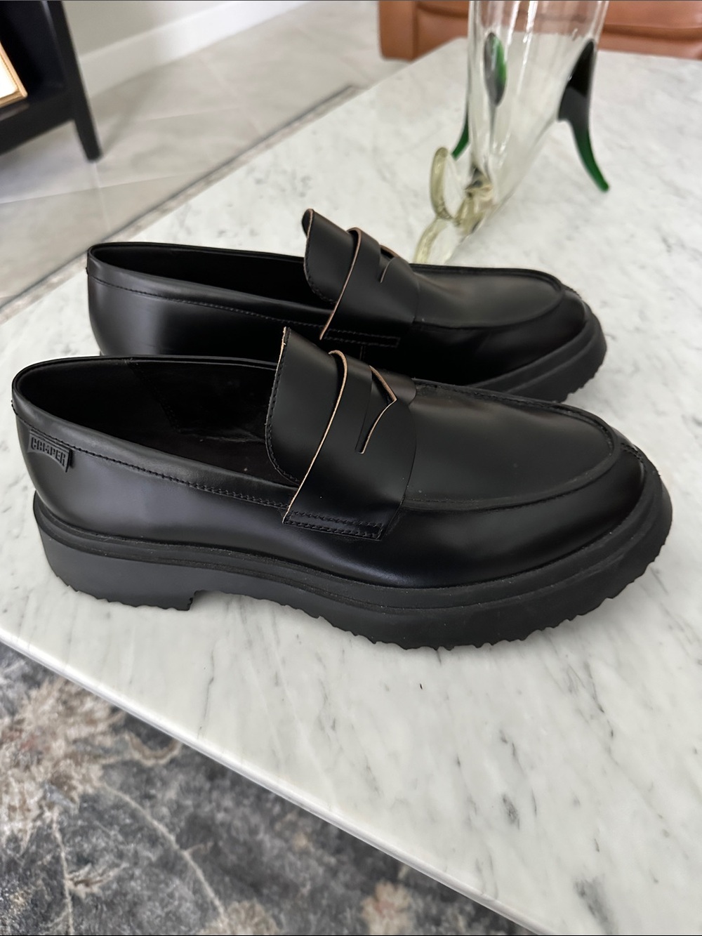 Camper Walden Black Penny Loafers Size 41EU/US8